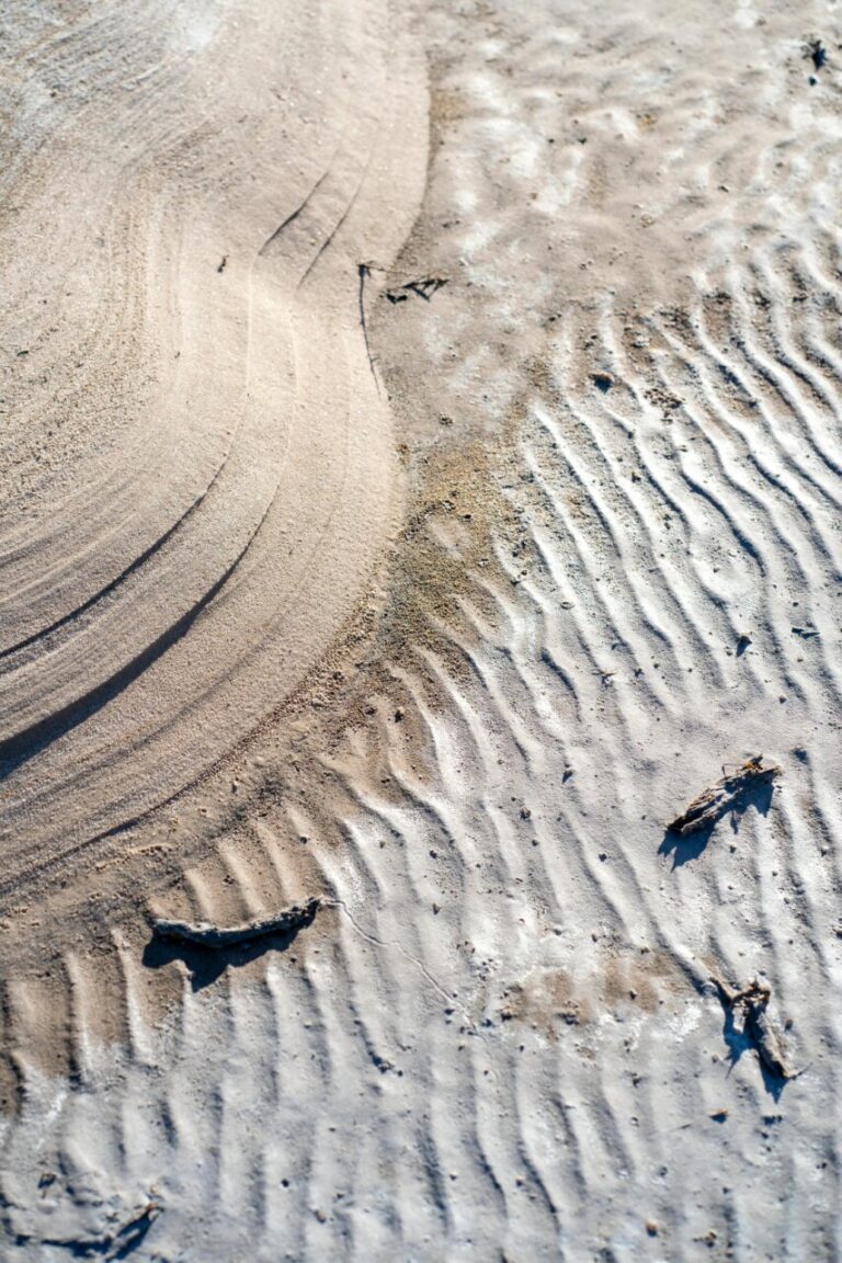 Textura de arena en las Dunas de Pampas Salinas en Ilo