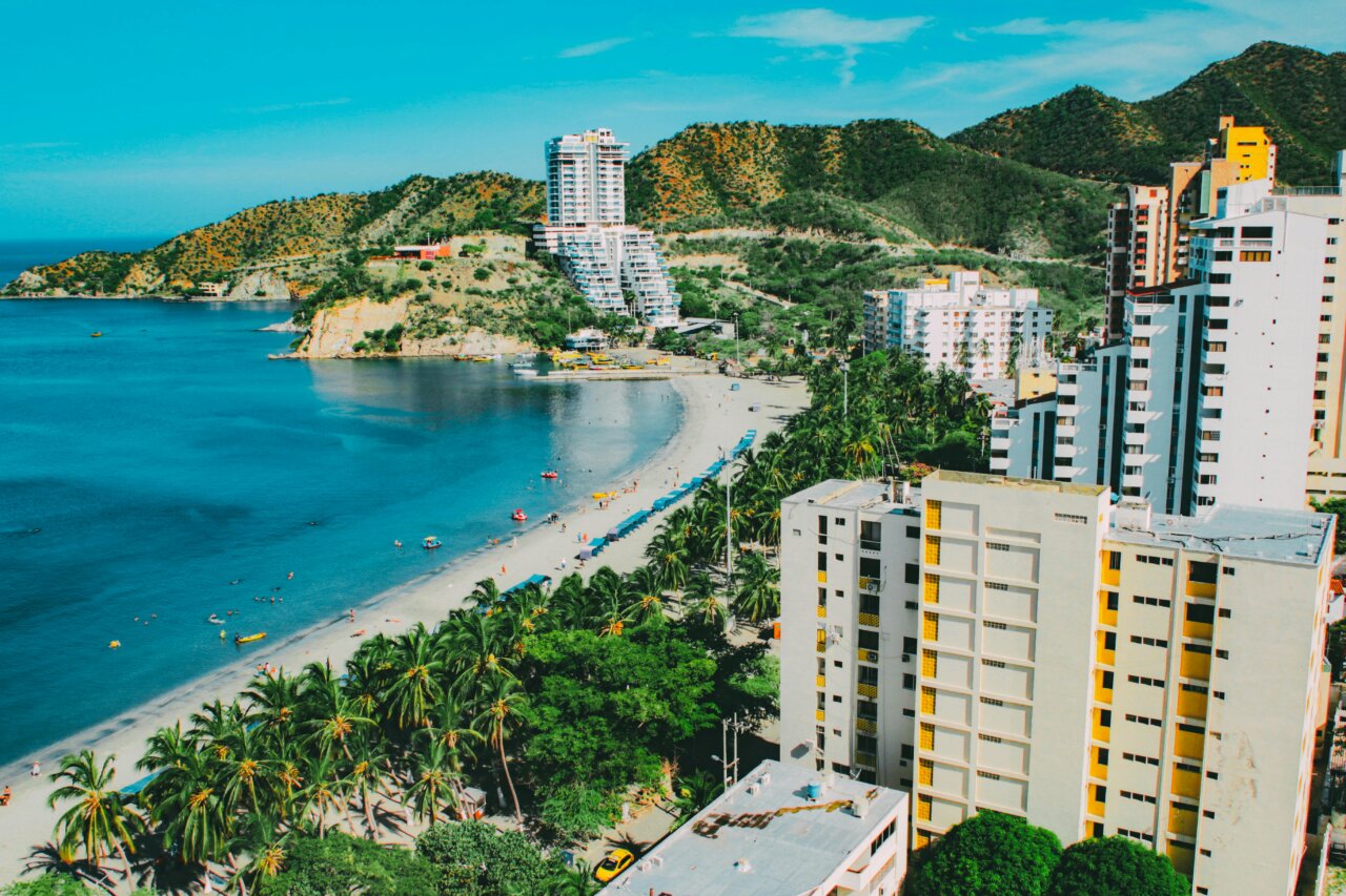 Vista panorámica del hotel boutique SUNUM en Santa Marta